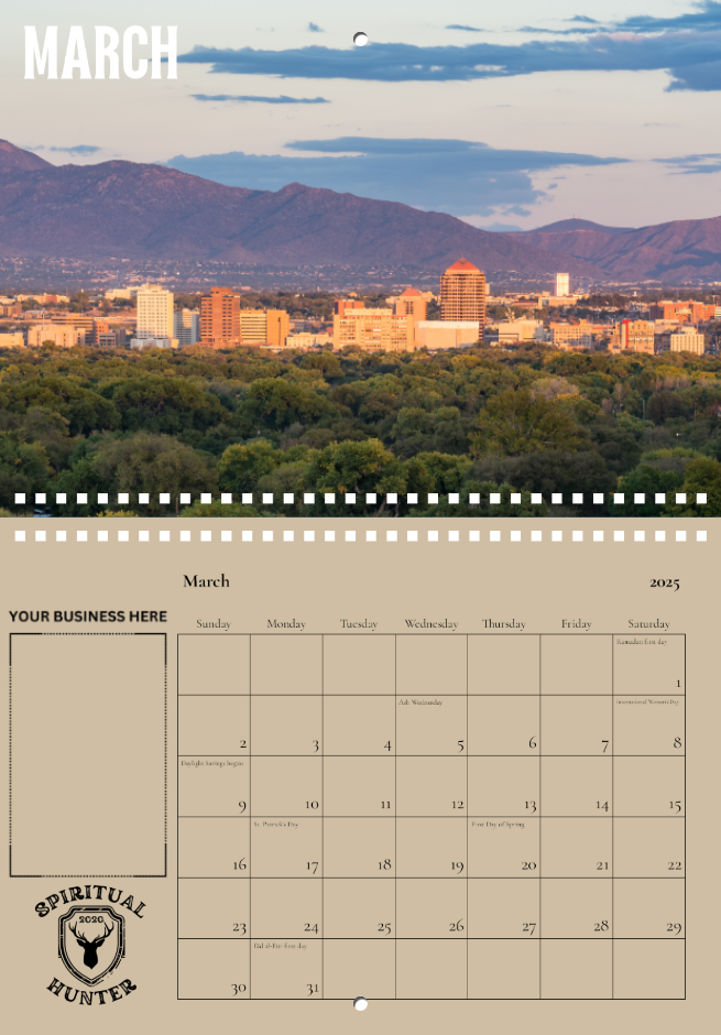 The Land of Enchantment Calendar Double Space Sponsorship