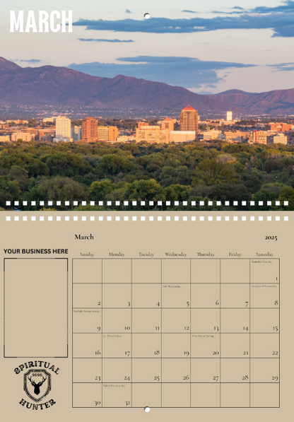 The Land of Enchantment Calendar Double Space Sponsorship