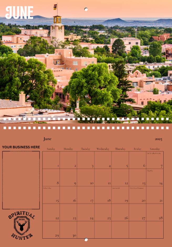 The Land of Enchantment Calendar Double Space Sponsorship