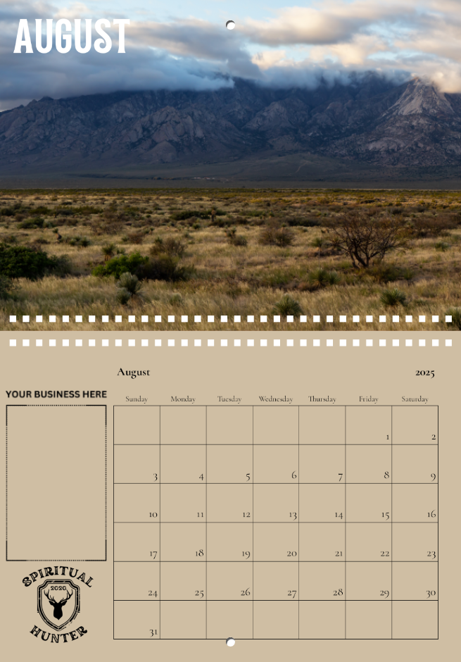 The Land of Enchantment Calendar Double Space Sponsorship