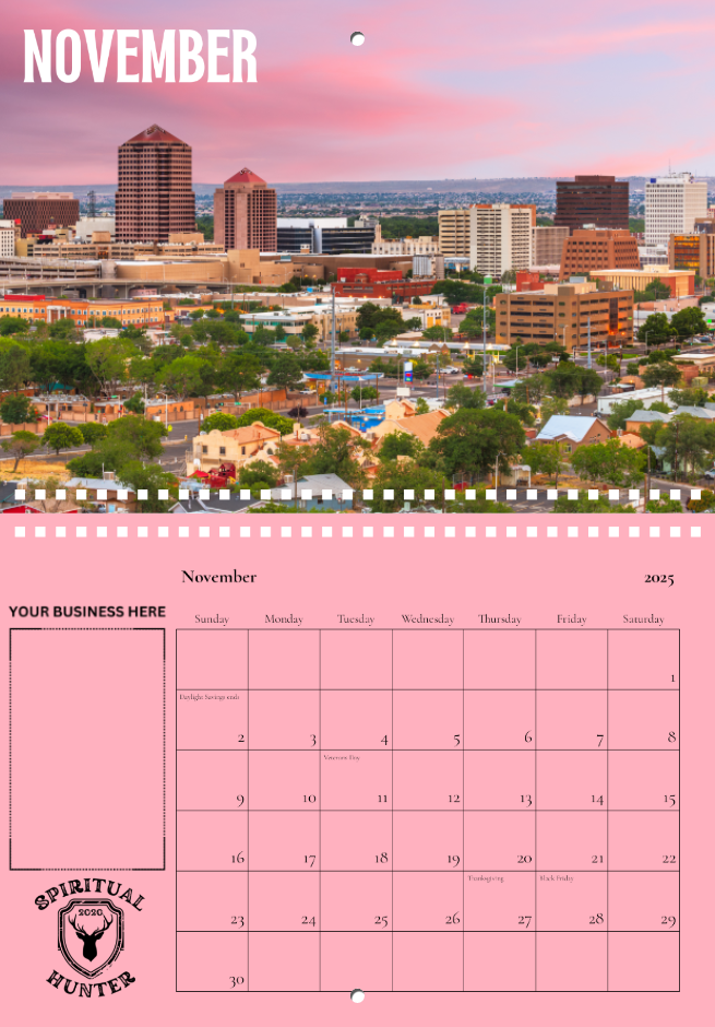 The Land of Enchantment Calendar Double Space Sponsorship