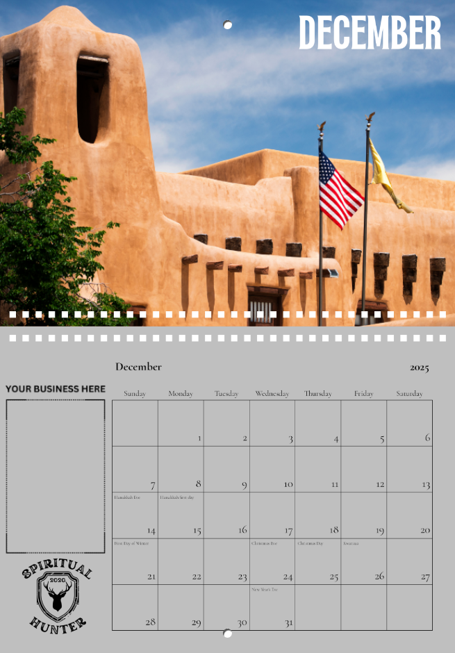 The Land of Enchantment Calendar Double Space Sponsorship